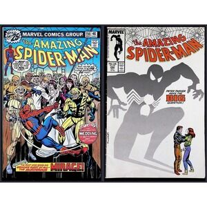 Amazing Spider-Man 2x Comic Lot Marvel Comic #156 290 Wedding Mirage